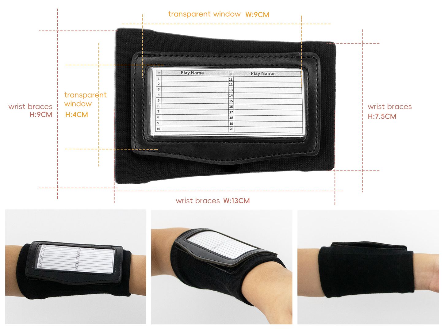 Children's asymmetrical rugby tactical wristband model